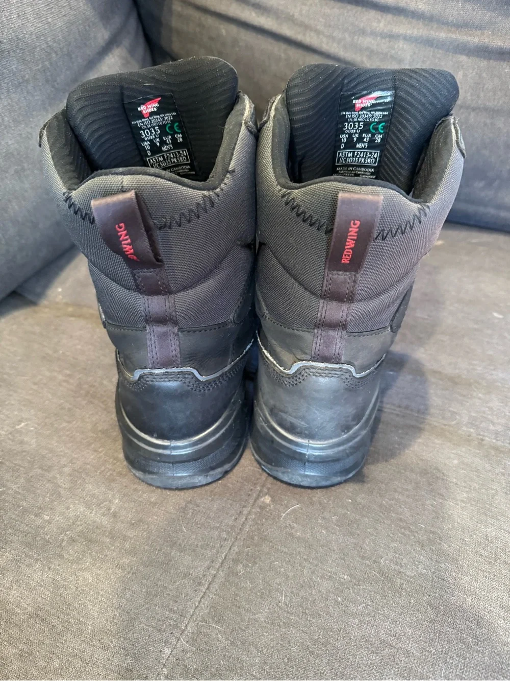 Red Wing Shoes Black BOA-Style Work Boots